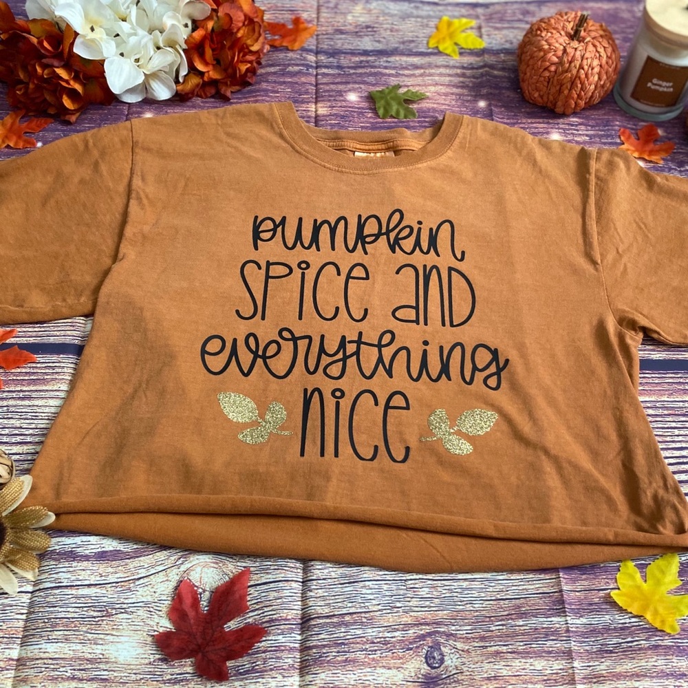 Fall tee custom made by me!